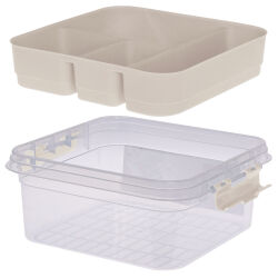 Organizer Aufbewahrungsbox mit Deckel - Beige