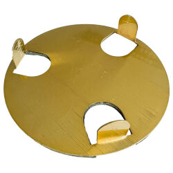 B-Ware: Glasuntersetzer Set Edelstahl 7-tlg - Gold-farbig