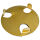 B-Ware: Glasuntersetzer Set Edelstahl 7-tlg - Gold-farbig