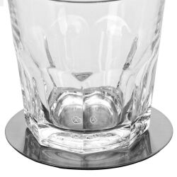 B-Ware: Glasuntersetzer Set Edelstahl 7-tlg - Silber-farbig