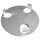 B-Ware: Glasuntersetzer Set Edelstahl 7-tlg - Silber-farbig