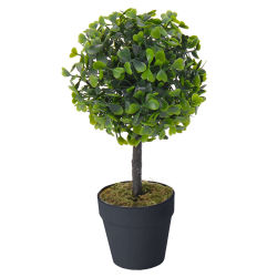 Künstlicher Buchsbaum im Topf ca.23cm - Schwarz