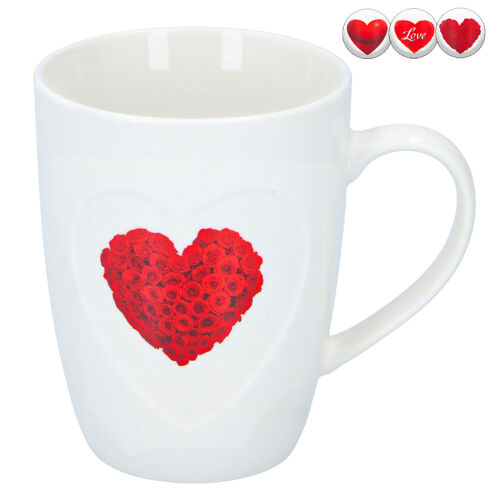 Becher mit Herz-Motiv für ca.330ml