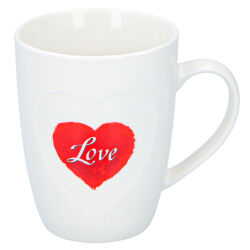 Becher mit Herz-Motiv für ca.330ml