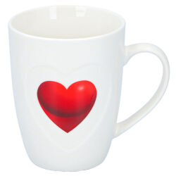 Becher mit Herz-Motiv für ca.330ml