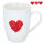Becher mit Herz-Motiv für ca.330ml