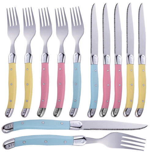 Steakbesteckset 12-Teilig Kunststoffgriff