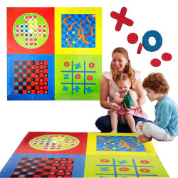 Puzzle-Spielmatte inkl. Würfeln - ca.100-teilig