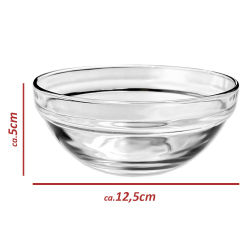 Glasschale 2er Set ca.12,5x5cm - Alpina