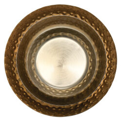 Deko-Schalen 3er Set - gold-farbig