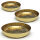 Deko-Schalen 3er Set - gold-farbig