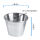 Snack-/ Pommes Eimer 3-tlg. Set - Edelstahl