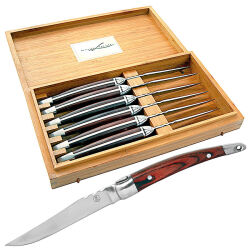 Laguiole 6er Steakmesser-Set DOMAINE Carladez