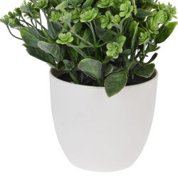 Künstliche Blümchen im weißen Topf ca.21cm
