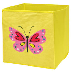 Aufbewahrungsbox ca.30x30x30cm - Gelb - Schmetterling