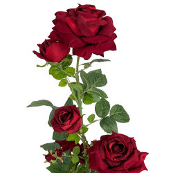 Künstliche Rosen-Strauchpflanze ca.95cm