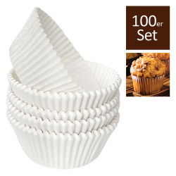 Papier Backförmchen für Muffins 100er Set