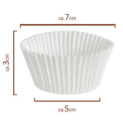 Papier Backförmchen für Muffins 100er Set