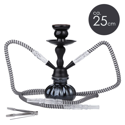 Al Malik Essaouira Wasserpfeife ca.25cm Schwarz Champ
