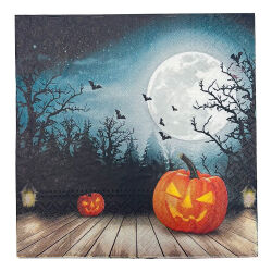 Servietten 40er-Set " Halloween " ca.33x33cm - 2-fach sortiert