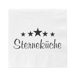 Servietten 40er-Set " Sterneküche " ca.33x33cm - 2-fach sortiert