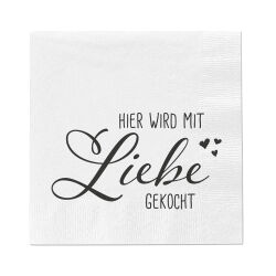Servietten 40er-Set " Sterneküche " ca.33x33cm - 2-fach sortiert