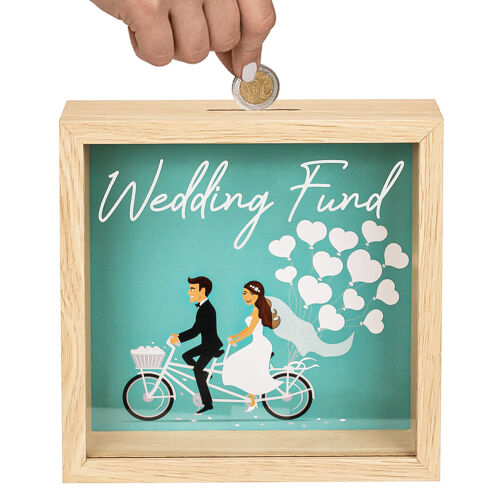 Spardose "Wedding Fund" mit Brautpaar-Motiv