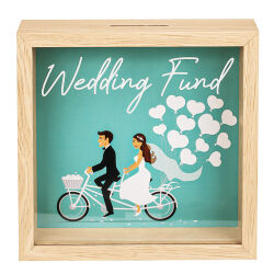 Spardose "Wedding Fund" mit Brautpaar-Motiv