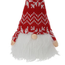 Zwerg-Weihnachtsmann Figur mit LED ca.22cm