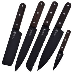 Laguiole 5er Küchenmesser Set mit Messerblock