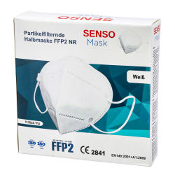 FFP2 Atemschutzmaske Einweg SENSO - weiß