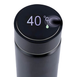 Thermosflasche mit Temperaturanzeige ca. 480ml Alpina