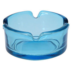 Aschenbecher Glas bunt ca.7,5cm - Blau