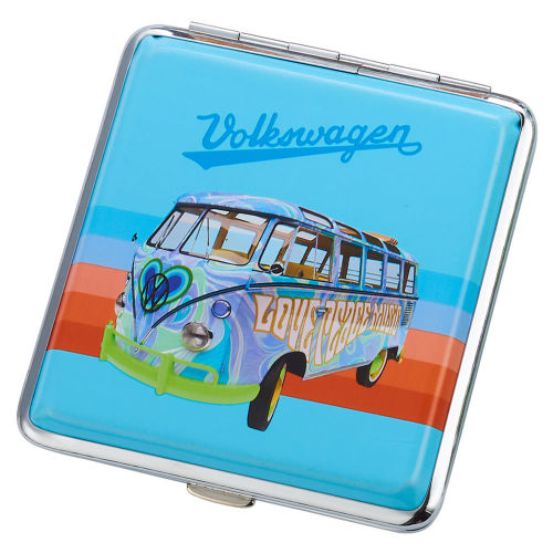 Zigarettenetui VW " Hippie Bus " 20er - Blau