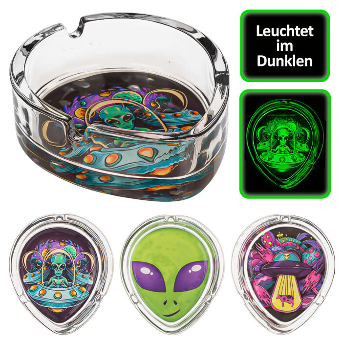 Alien-Aschenbecher Aus Harz – Cooler Desktop-Aschenbecher, 13 Cm, Für Zuhause & Büro