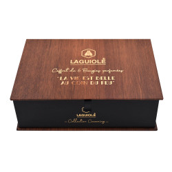 Laguiole Mini Duftkerzen "Lagerfeuer" 6er Set in Geschenkbox