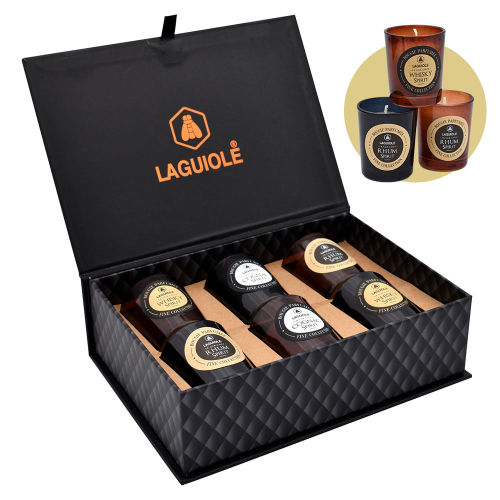 Laguiole Mini Duftkerzen "Spirit Fragrances" 6er Set in Geschenkbox