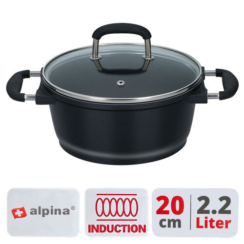 Aluguss Kochtopf ca.20cm / 2,2L - Alpina