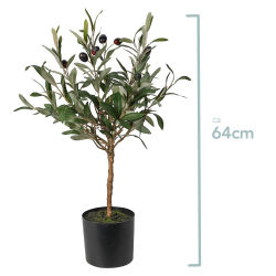 Künstlicher Olivenbaum im Topf ca.64cm