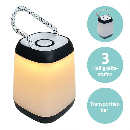Tragbare Tischlampe mit 3 Helligkeitsstufen
