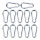 12er Set Metall Karabiner je für bis zu 50kg - Black+Decker