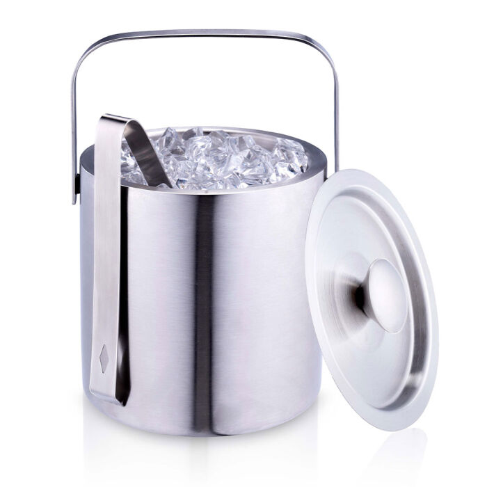 Eiseimer mit Deckel und Zange ca. 2,5L
