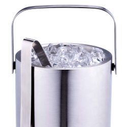 Eiseimer mit Deckel und Zange ca. 1,2L - Alpina