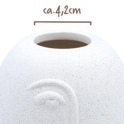 Vase mit Gesicht Keramik Skulptur ca.17,5cm