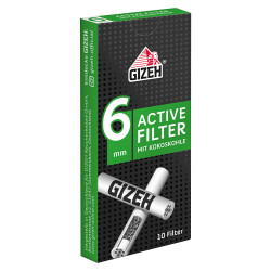 GIZEH Active Filter BLACK 6mm 10er Box