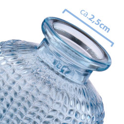 2er Set Mini Glas Vase Flaschenform