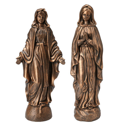 Heilige Mutter Maria Figur Bronze-farbig ca.20cm