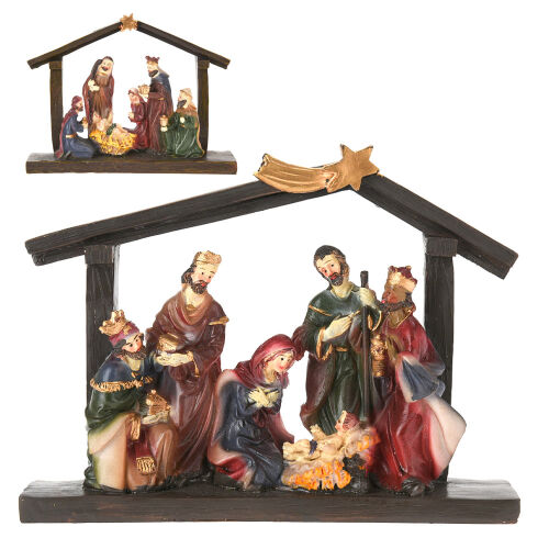 Weihnachtskrippe ca.14x19cm