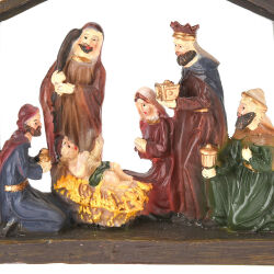 Weihnachtskrippe ca.14x19cm