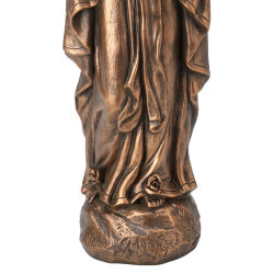 Heilige Mutter Maria Figur Bronze-farbig ca.30cm - betende Hände